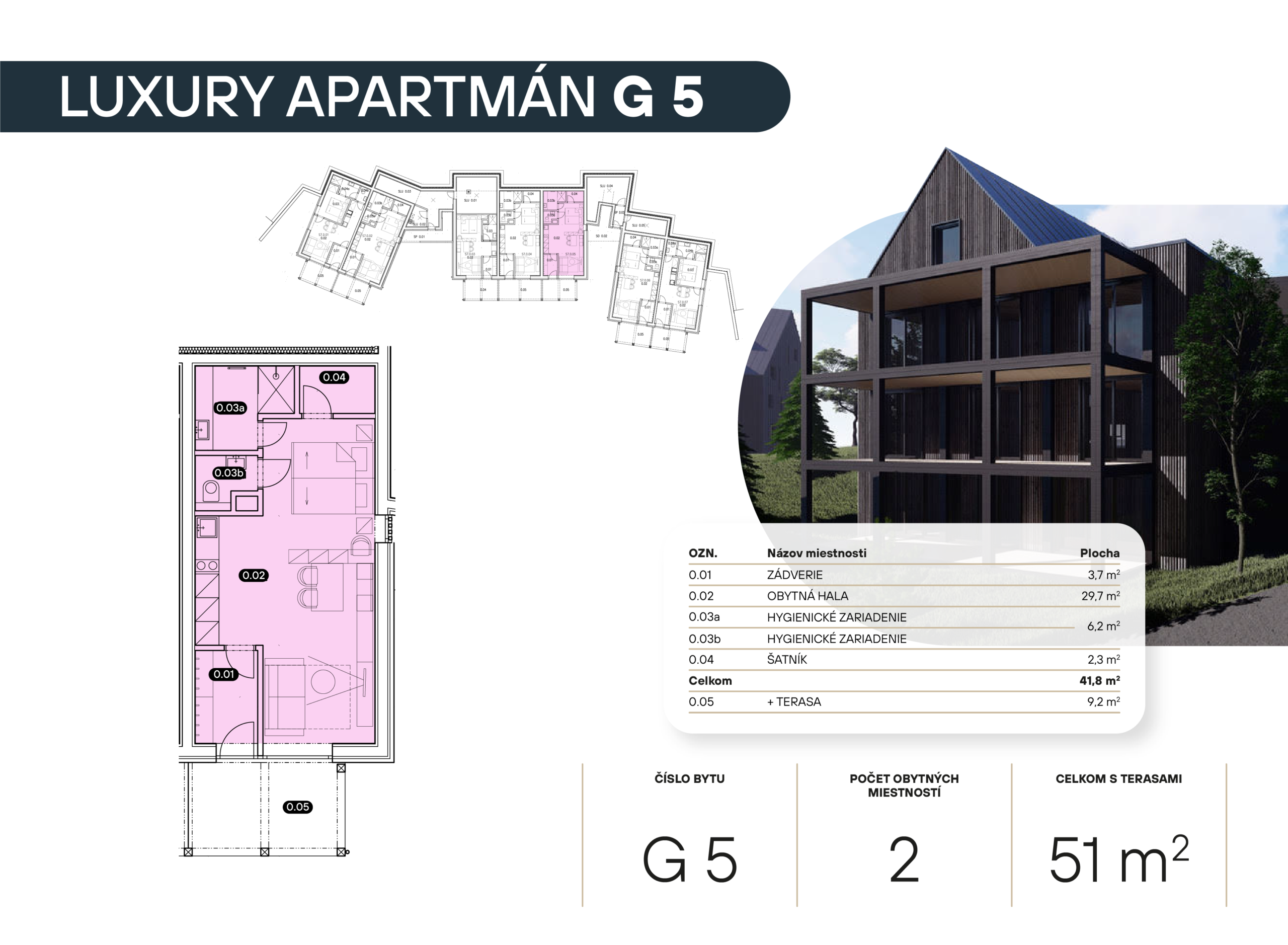 Pôdorys apartmánu G05