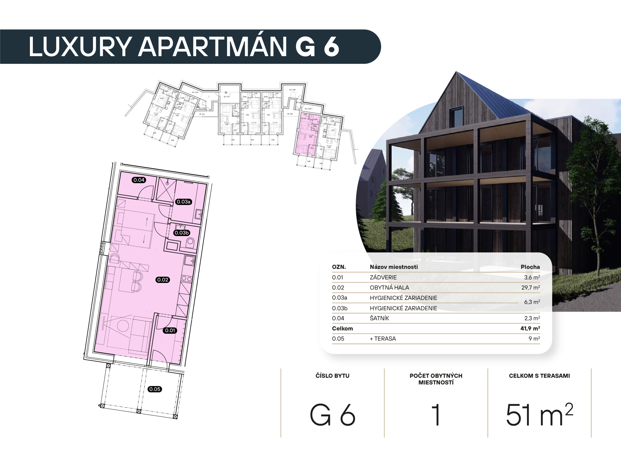 Pôdorys apartmánu G06