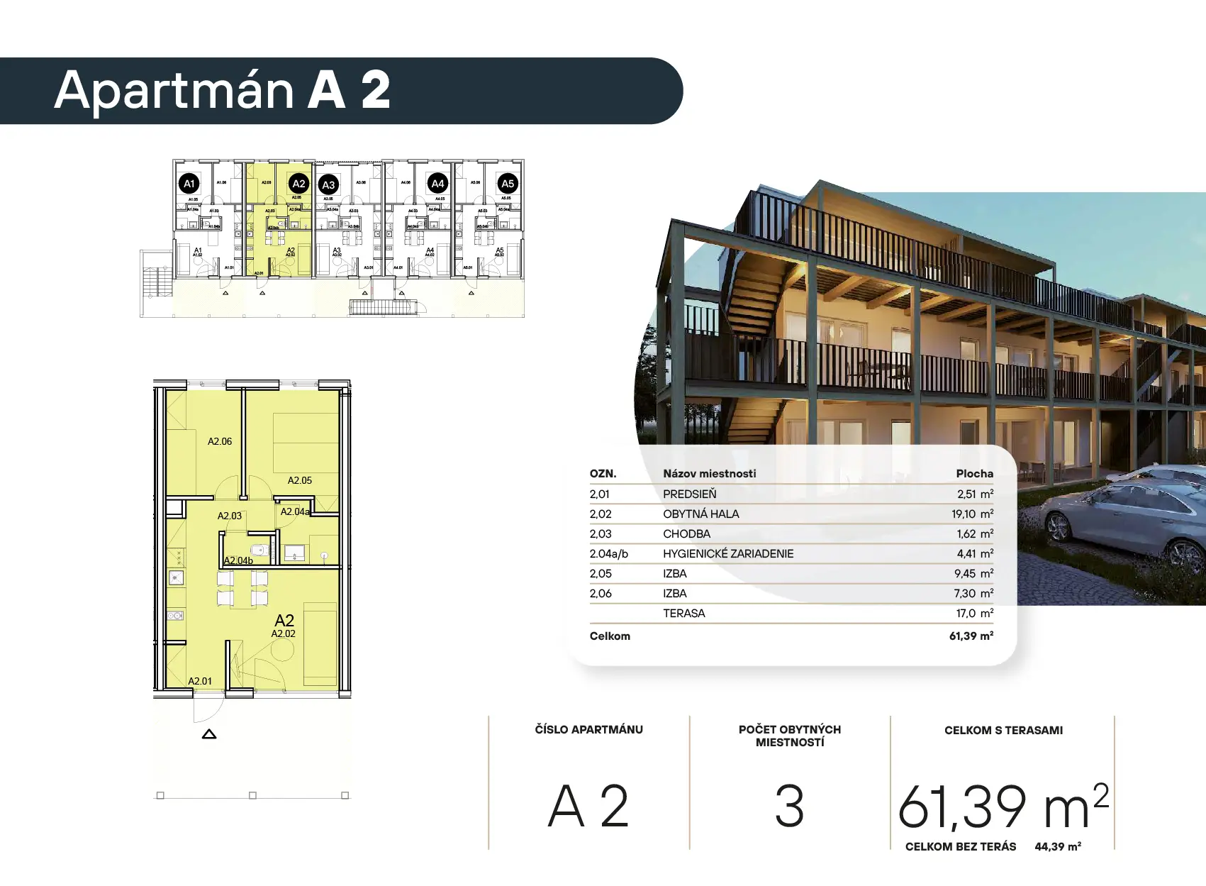 Pôdorys apartmánu A02