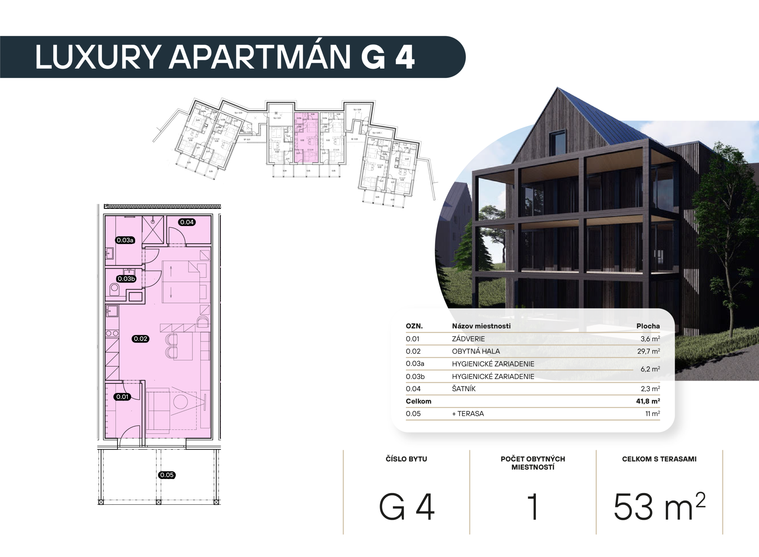 Pôdorys apartmánu G04